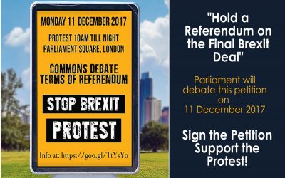 #StopBrexit Protest: ‘Terms Of Referendum’ 11th December ’17