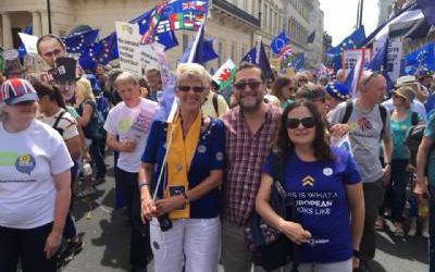 Bremain in Spain joins People’s Vote march in London