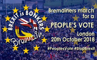 Fifty plus Bremainers march for a #PeoplesVote